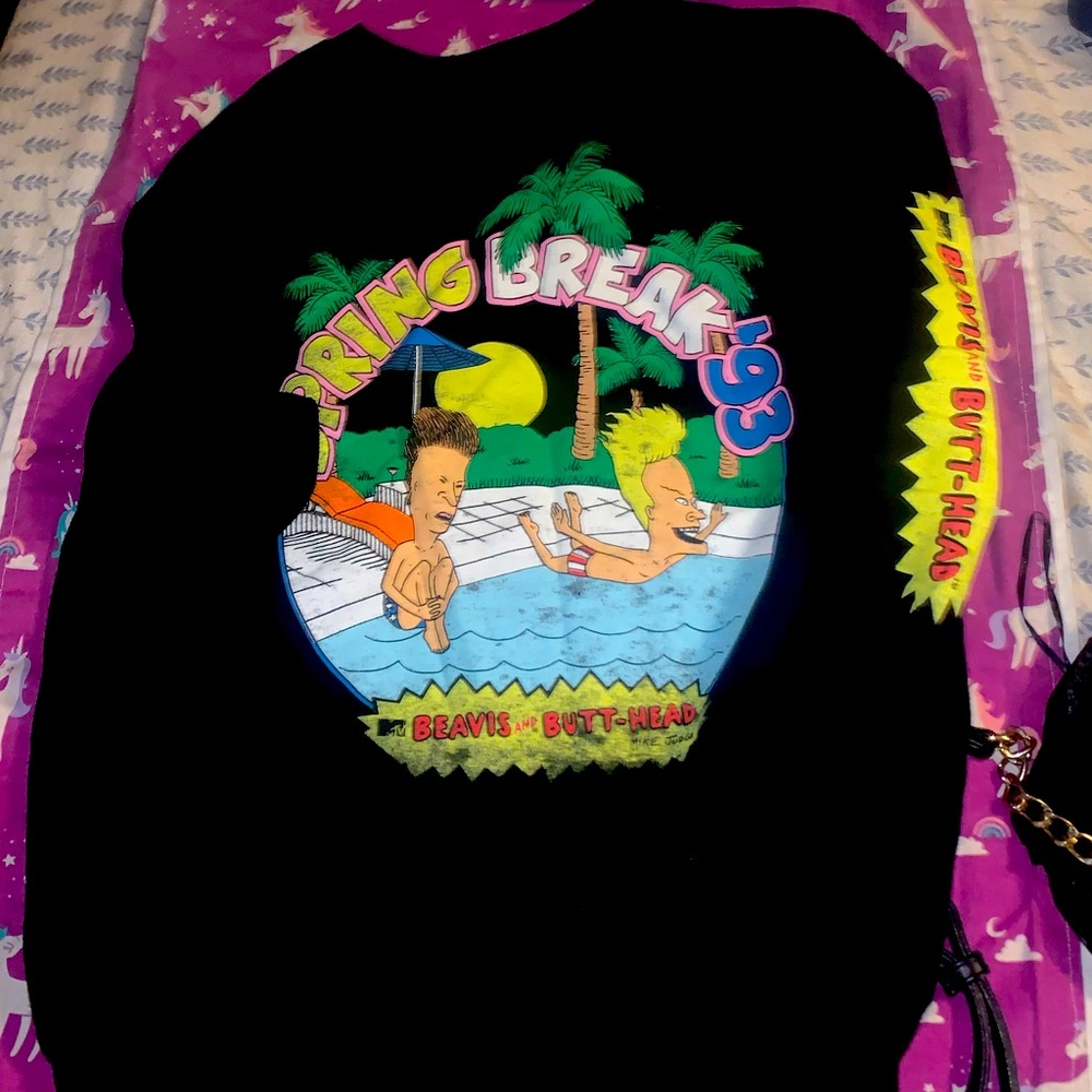 🩷💛Original Beavis and Butthead SweatShirt Authentic Vintage Item!Large💛🩷